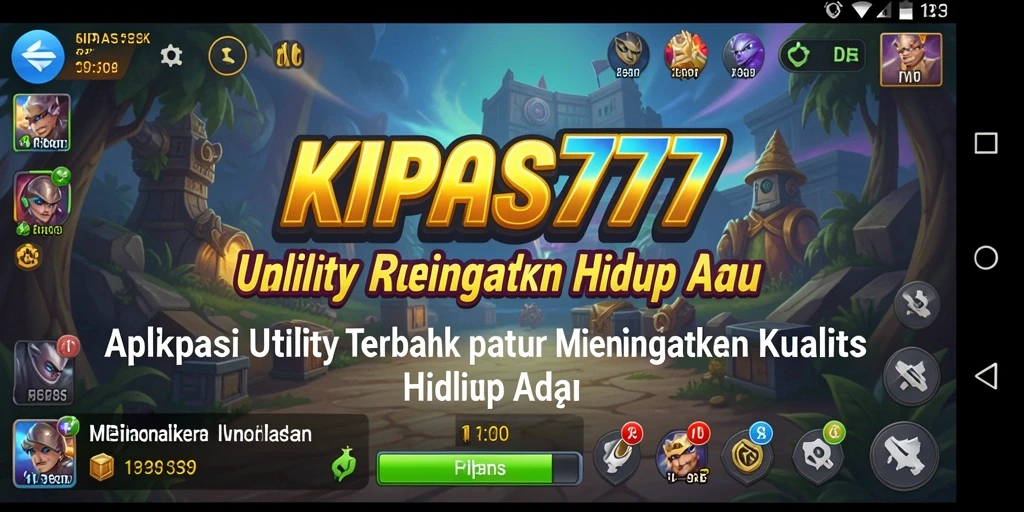 Tampilan antarmuka aplikasi Utility KIPAS777 yang bersih dan teratur.