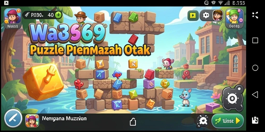 Screenshot gameplay WA369 menunjukkan tantangan puzzle yang menarik.